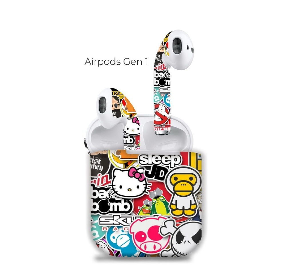 Защитная пленка для кейса от наушников AirPods 1 Bron Stickers #1