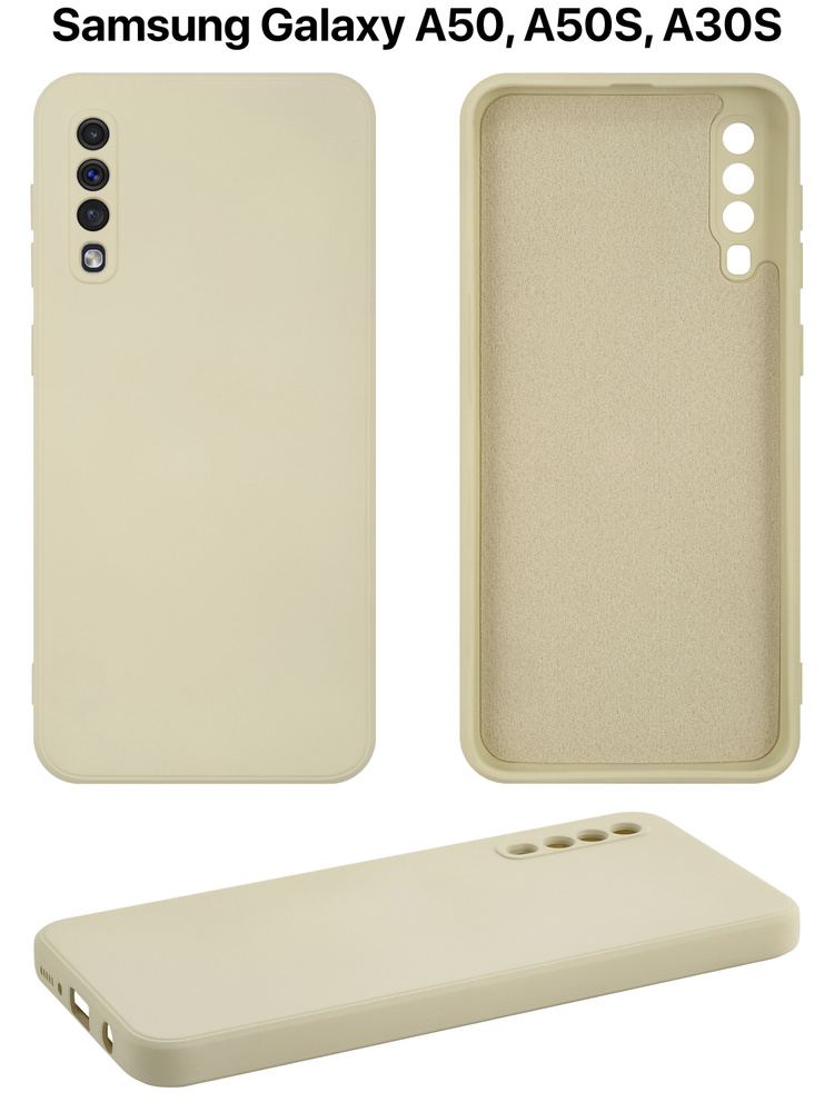 Противоударный чехол на Samsung Galaxy A50 с защитой камеры силиконовый ...