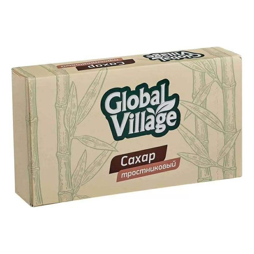 Global Village Сахар Коричневый Кусковой 500г. 1шт. #1