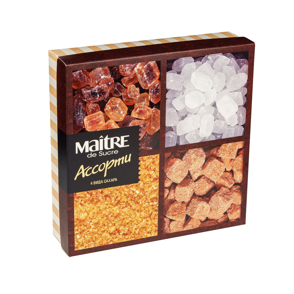 Maitre de Sucre Сахар Тростниковый, Белый Леденцовый 385г. 1шт ...