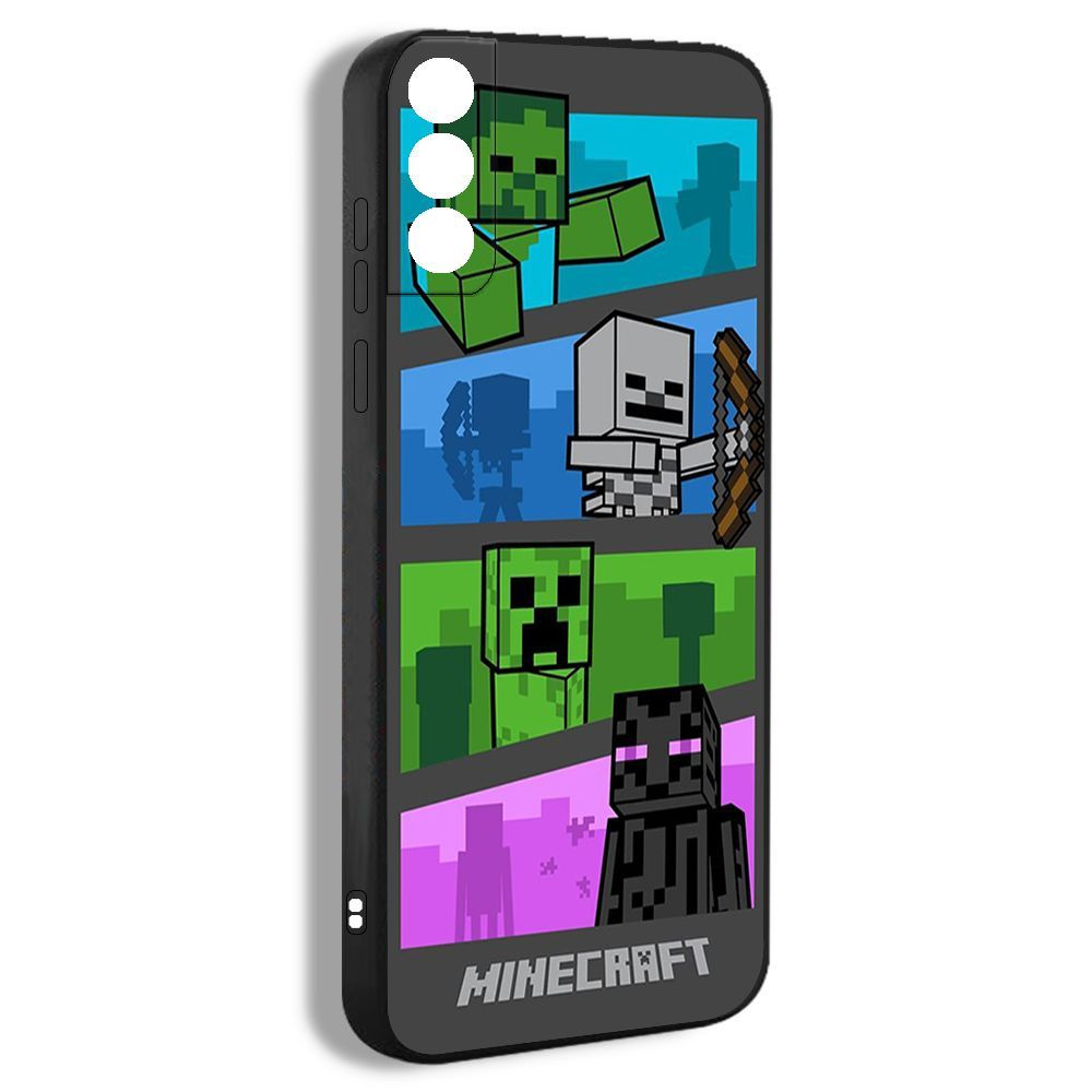 чехол для смартфона Подходит для Samsung Galaxy S21 FE Minecraft Майнркатф  игры Криппер ремесло создавать EFC01 - купить с доставкой по выгодным ценам  в интернет-магазине OZON (1228421752)