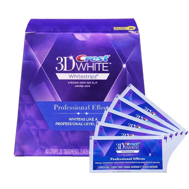 Отбеливающие полоски для зубов Crest усиленный 3D White Glamorous White, 20 пар  #1