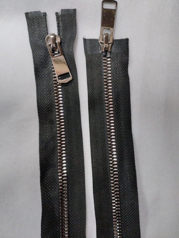 Молния MaxZipper трактор №5 2 замка TT, 90см, цв.черн/т.никель уп.2 шт.  #1