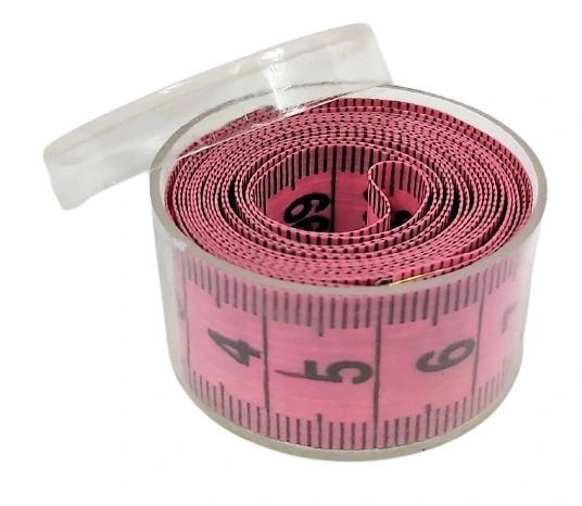 Сантиметр портновский (сантиметровая лента) в футляре, 1,5 метра, цвет розовый  #1
