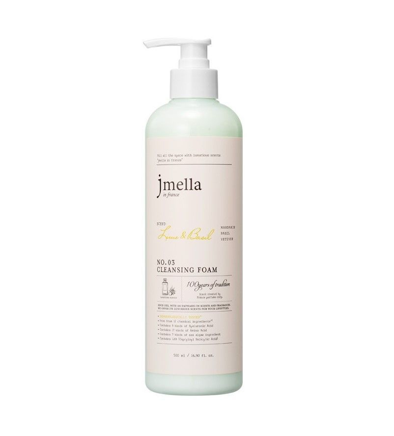 Jmella Парфюмированная очищающая пенка для лица Лайм и базилик, NO.03 IN FRANCE LIME & BASIL CLEANSING #1