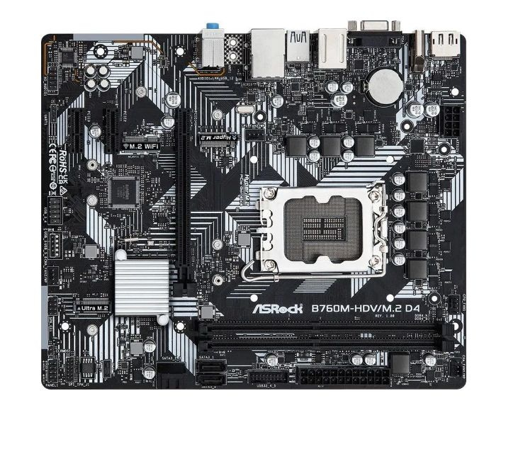 Материнская плата ASROCK B760M-HDV/M.2 D4 (B760M-HDV/M.2-D4) - LGA