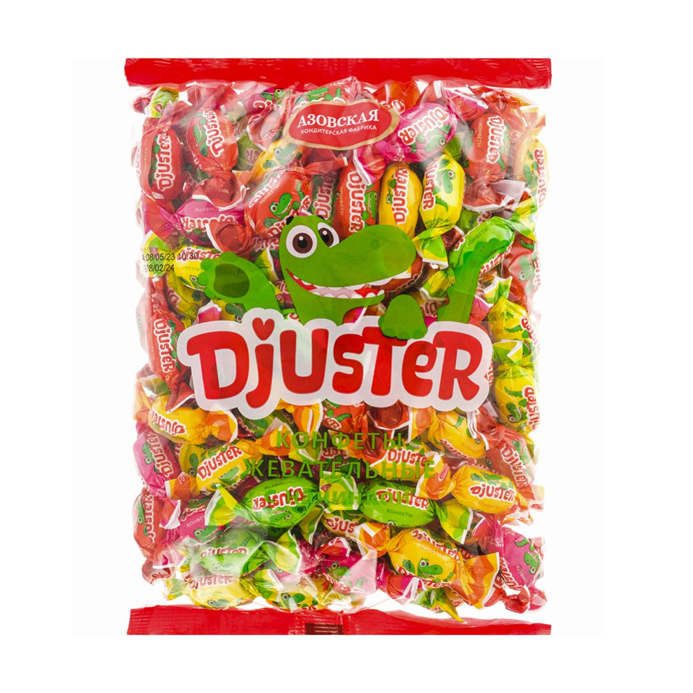 Жевательные конфеты с начинкой, "DJUSTER", микс,1кг. #1