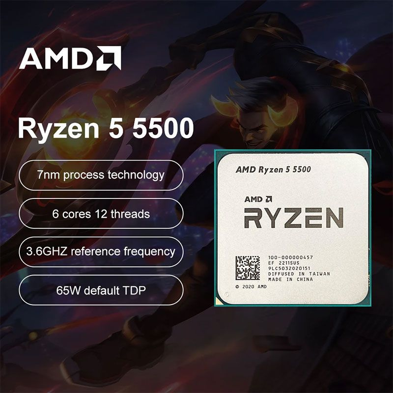 Процессор AMD Ryzen 5, OEM (без кулера), 6 яд., 3.6 ГГц купить по ...