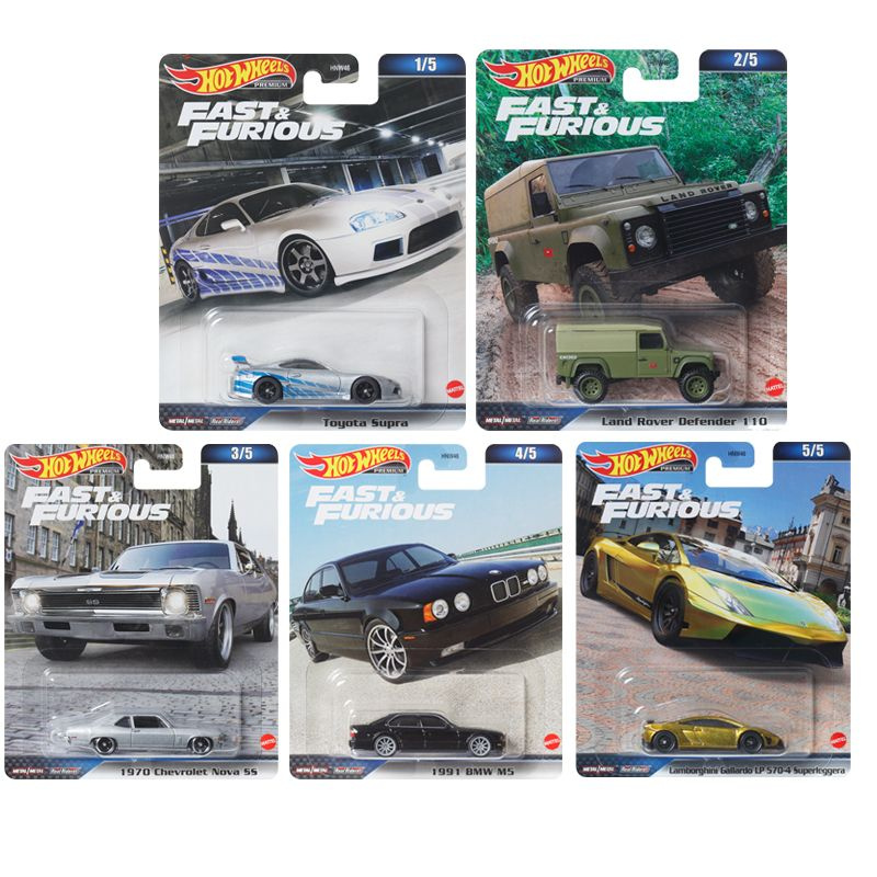 Машинка 1:64 'Скорость и страсть' Набор из пяти машин Collector Edition ...