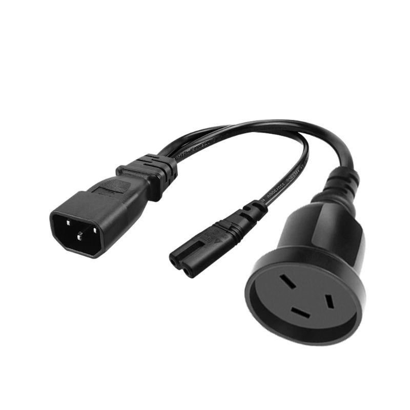 Разветвитель питания от C14 до C7 + AU Y, один адаптерный кабель IEC ...