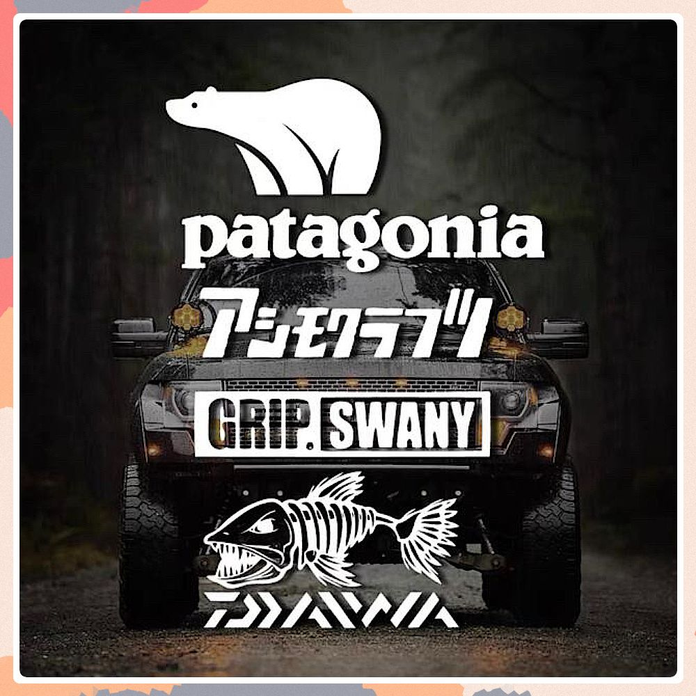 Наклейка на авто надпись JDM дорожка Patagonia 33х23 см белая без фона -  купить по выгодным ценам в интернет-магазине OZON (1286251273)