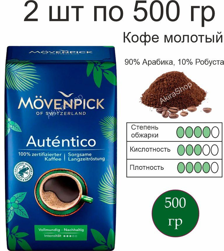 2 шт. Кофе молотый Movenpick El Autentico, 500 гр, (1000 гр) Германия #1