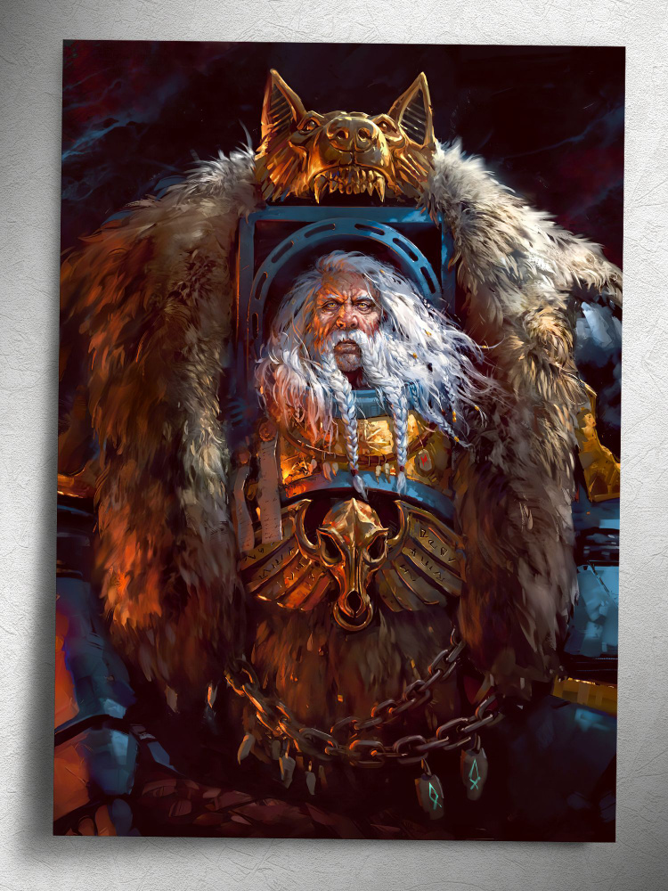 Постер: Логан Гримнар (Космические Волки, Вархаммер 40000, Warhammer) #1