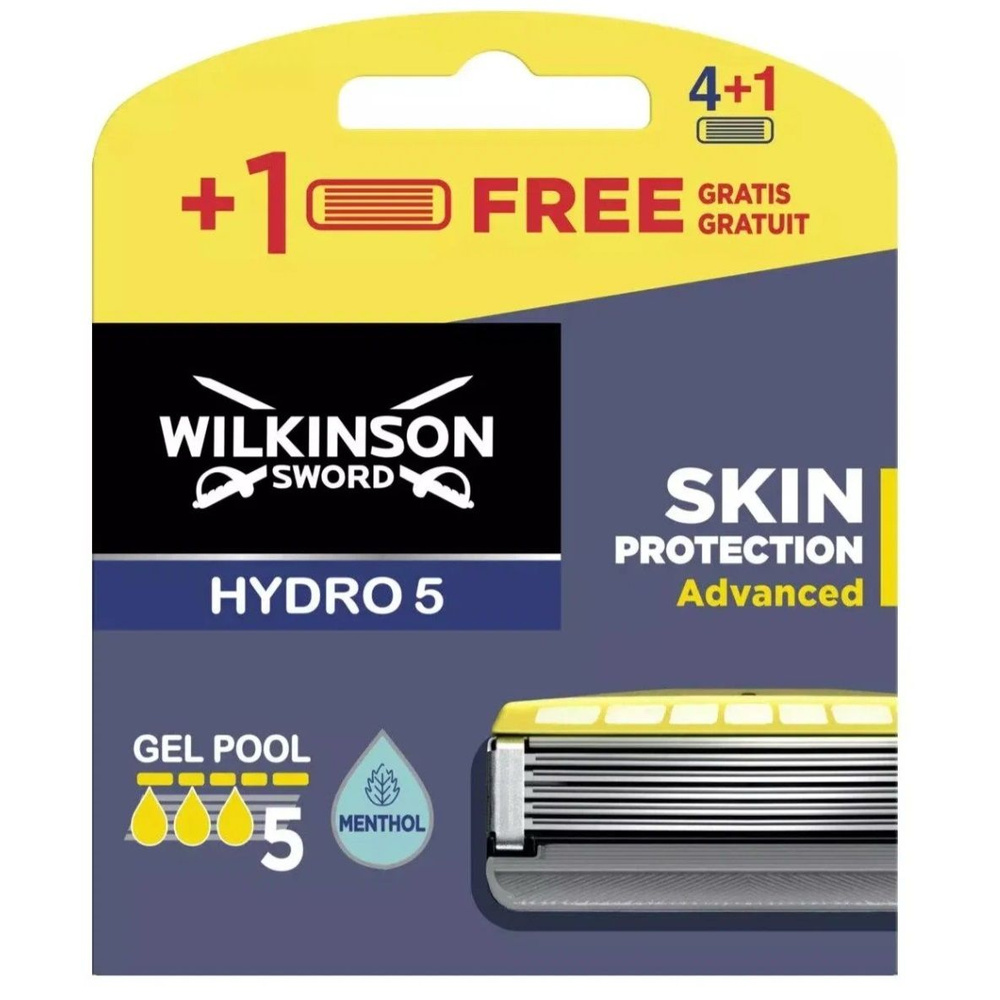 Сменные кассеты Wilkinson Sword Hydro 5 Skin Protection Advanced, 5 шт. #1