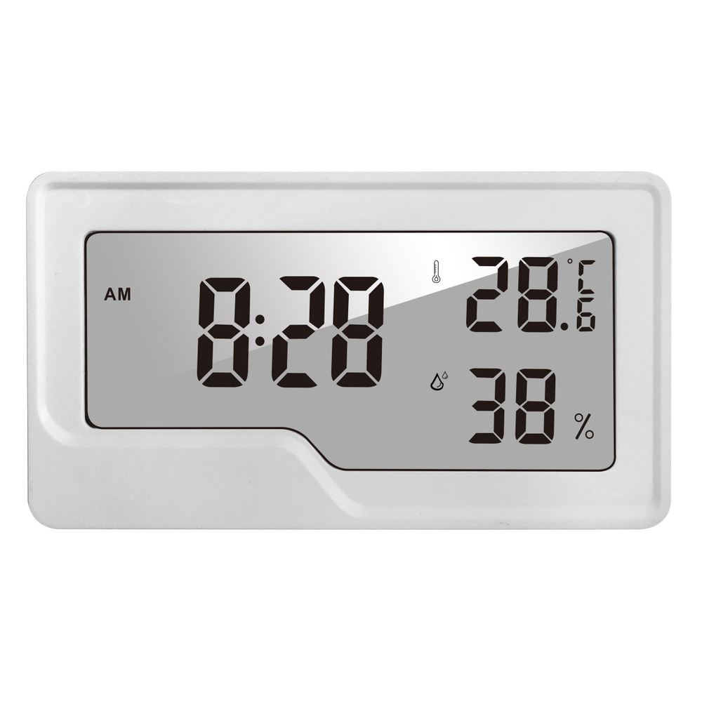 Стильный термогигрометр с часами CX-1212 #1