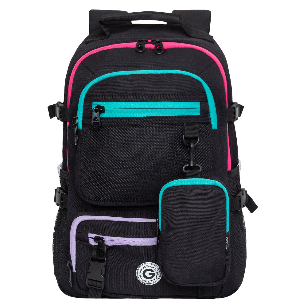 Рюкзак Grizzly молодежный GRIZZLY с одним отделением, укрепленной ...