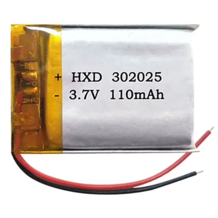 Аккумулятор (батарея) 302025 110mAh 3,7v (25х20х3 мм) - купить с ...