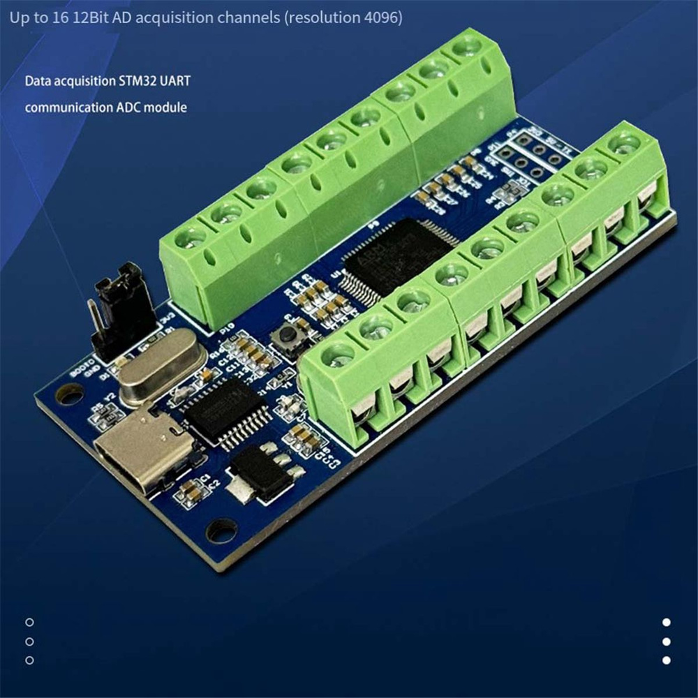 Интерфейс USB, 16 каналов, 12 бит, сбор данных выборки AD, сбор данных STM32,  коммуникационный АЦП Uart, многофункцион - купить с доставкой по выгодным  ценам в интернет-магазине OZON (1547518512)