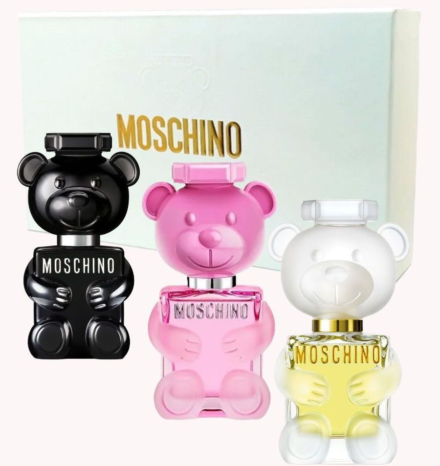 Парфюмерный набор Moschino 3в1 Москино, Туалетная вода для женщин и мужчин,  3х30 мл Вода парфюмерная 30 мл