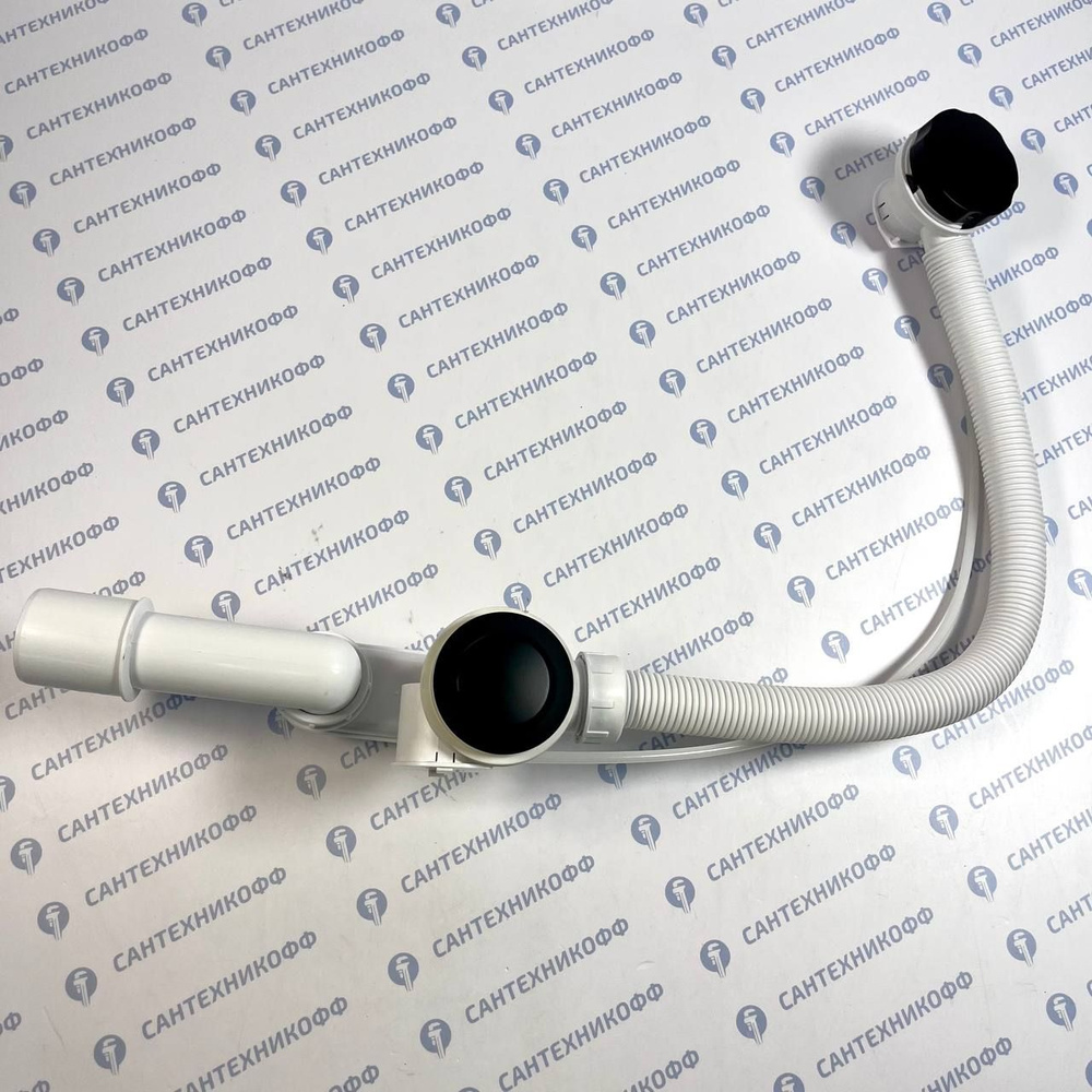 Обвязка для ванны, 60 см., автоматическая, черный матовый - купить по ...