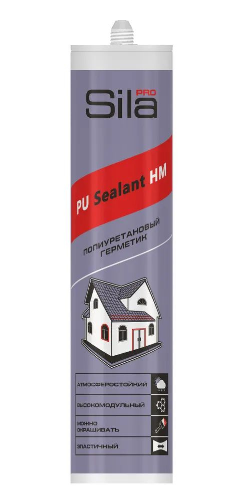 Герметик Полиуретановый Высокомодульный SILA PRO PU SEALANT Серый 280 мл, 1 шт  #1