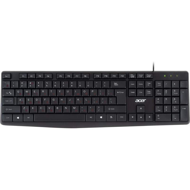 Клавиатура Acer OKW121 черный USB #1
