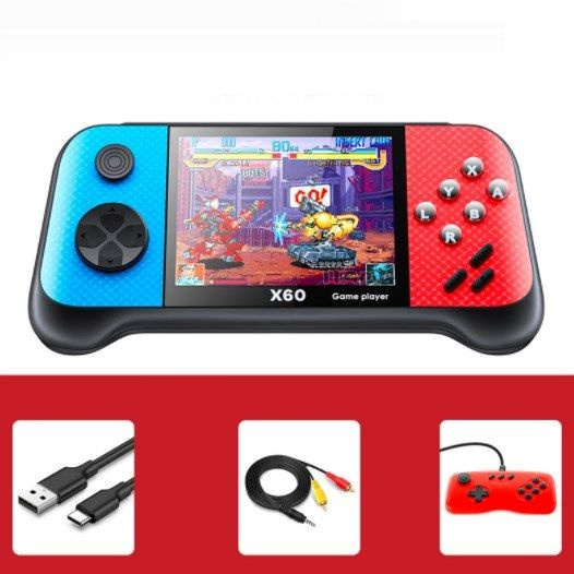 Портативная игровая приставка X60 с ретро играми, с дополнительным ...