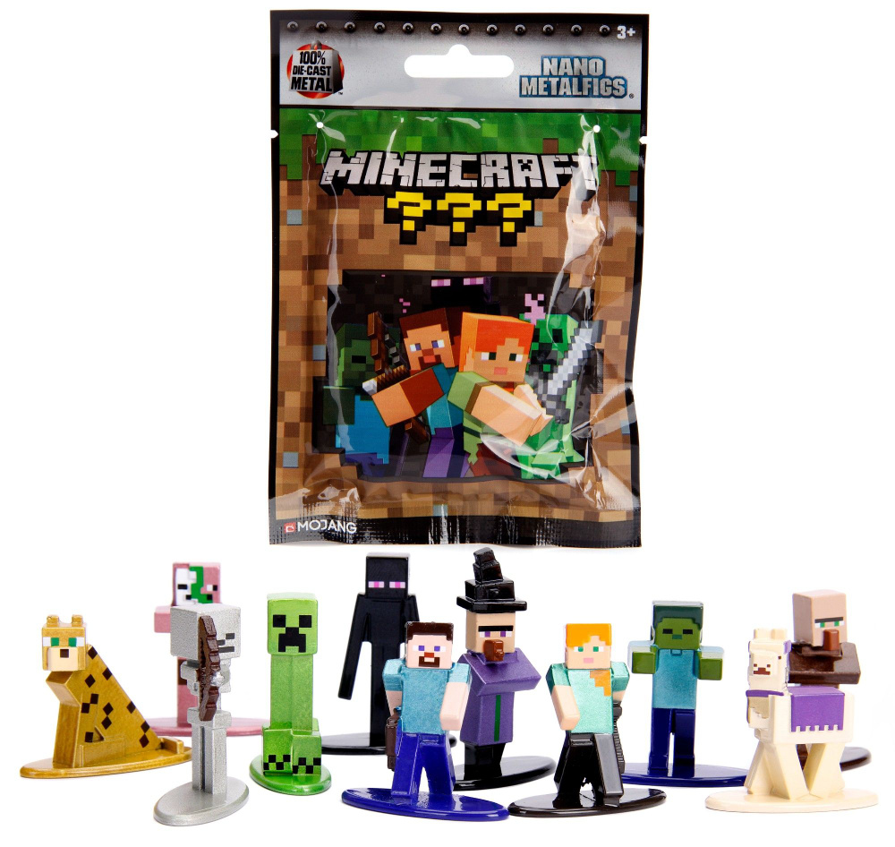 Jada - Set Nanofigure Minecraft 4 Cm W12 (253265013) - Giochi E