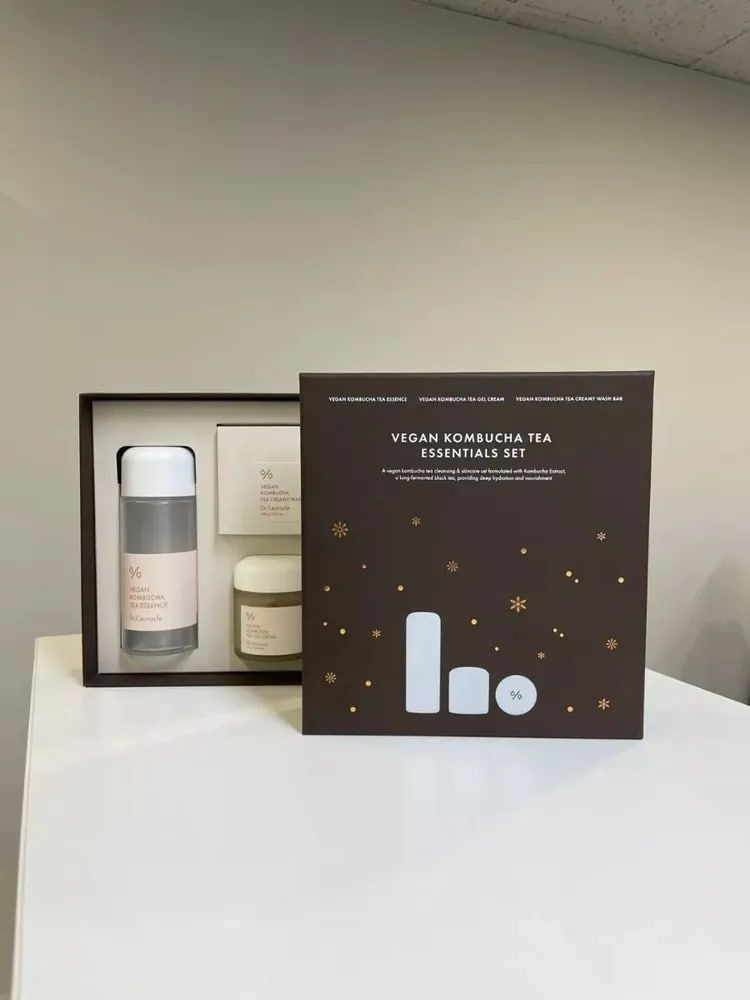 Подарочный набор косметики для ухода за кожей Vegan Kombucha Tea