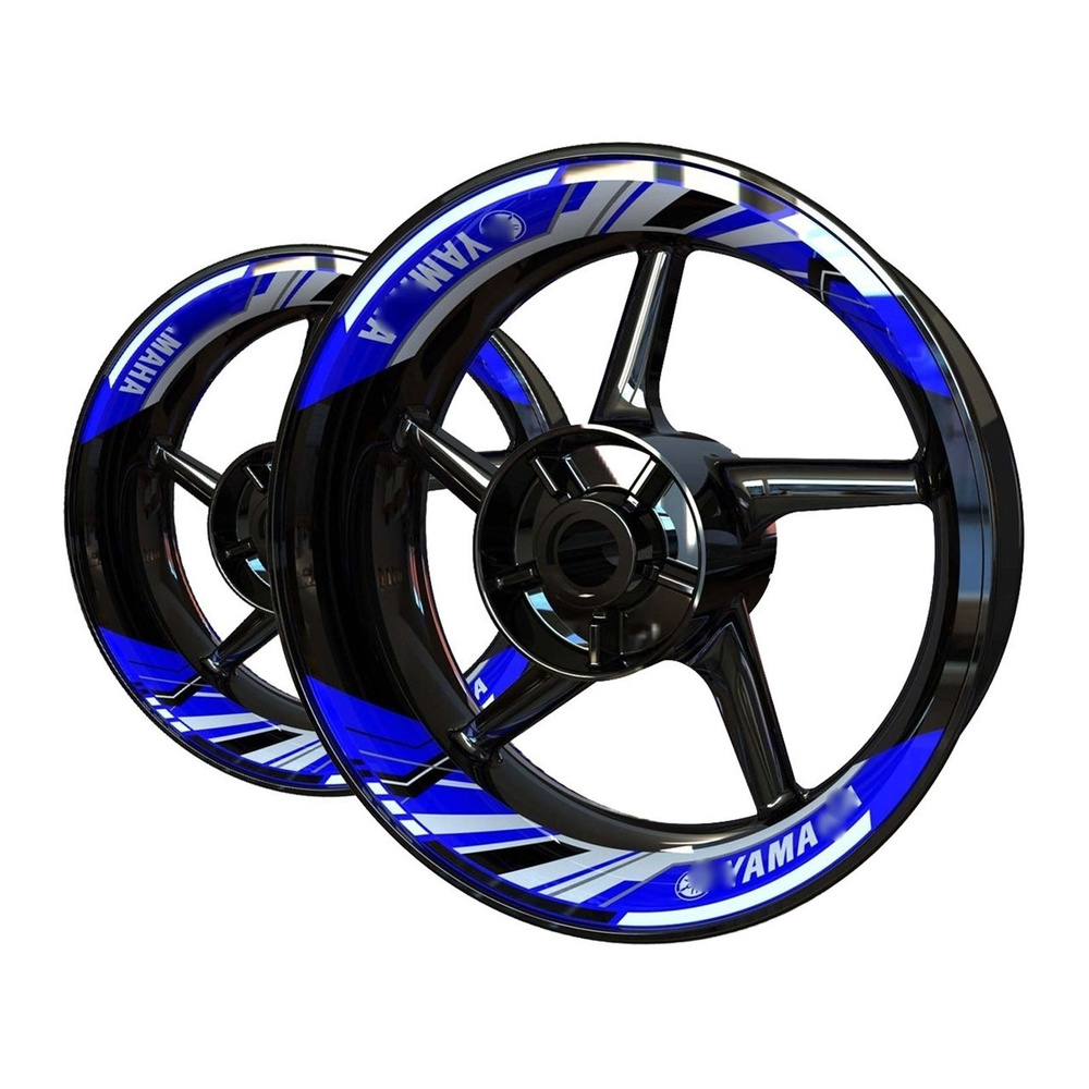 Motorcycle Wheel Rim Stickers Decals For Yamaha R1, R3, R6, MT07, MT09 - Multi-Color Wheel Tape