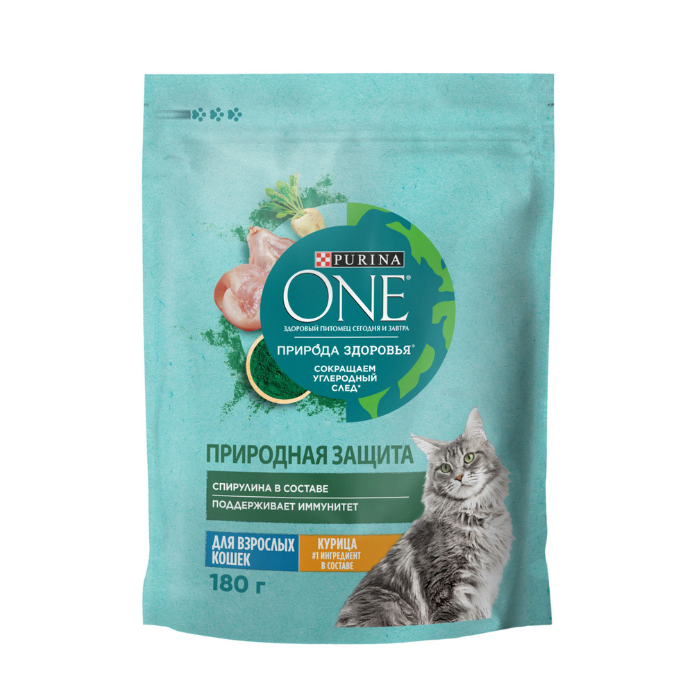 Сухой корм Purina One Природа Здоровья для взрослых кошек с курицей, 680 г.  #1