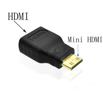 Mini + micro hdmi adaptateur double - hdmi femelle mini hdmi mâle + micro prise  hdmi - 3d full hd 1080p - Conforama