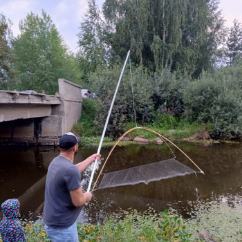 Видео Рыболовный паук своими руками.