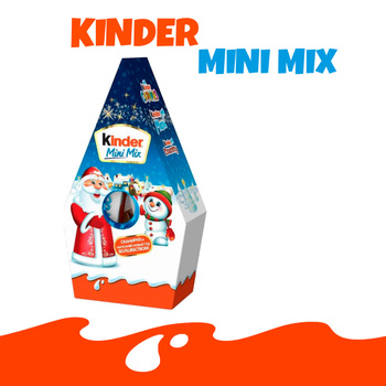 Сладкий новогодний подарок Kinder Mini Mix Звезда 34 г купить для