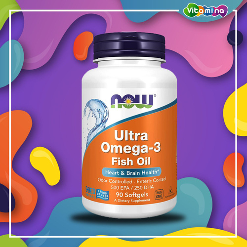 Омега 3, Рыбий жир NOW Ultra Omega-3 - 90 Softgels - купить с доставкой ...