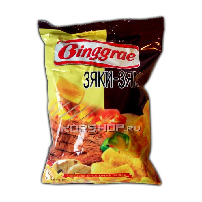 Чипсы Binggrae со вкусом Зяки-Зяки, 50 г - купить с доставкой по ...
