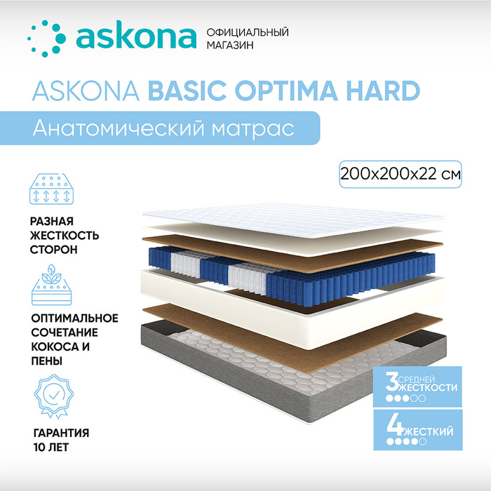 Askona optimum basic medium. Матрас hard evs 160х200. Basic optima hard. Optima duo side аскона. Бейсик изи матрас аскона.