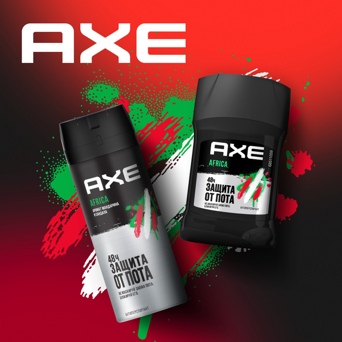 AXE мужской антиперспирант дезодорант спрей AFRICA Мандарин и Сандал ...