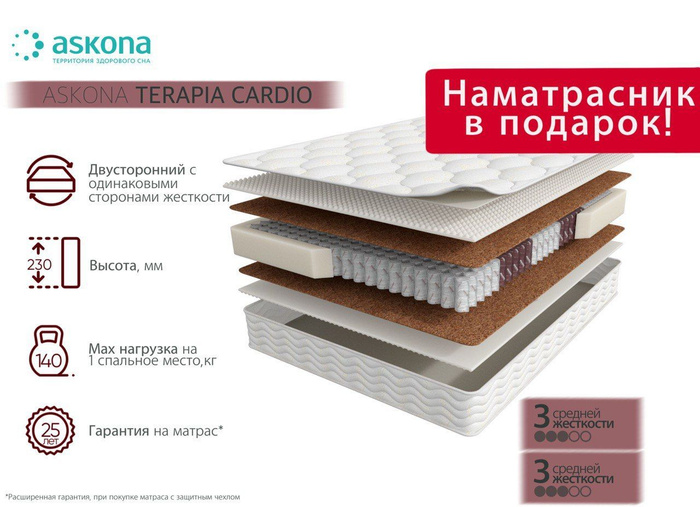 Матрас askona terapia cardio