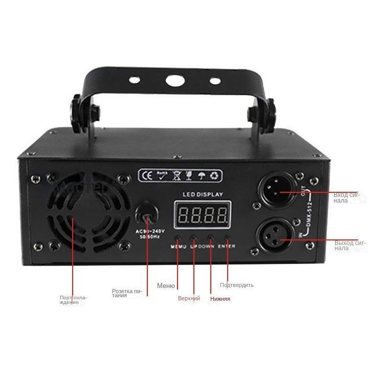 Сценический прожектор LED сочетает светодиоды, лазеры, светомузыка для ...