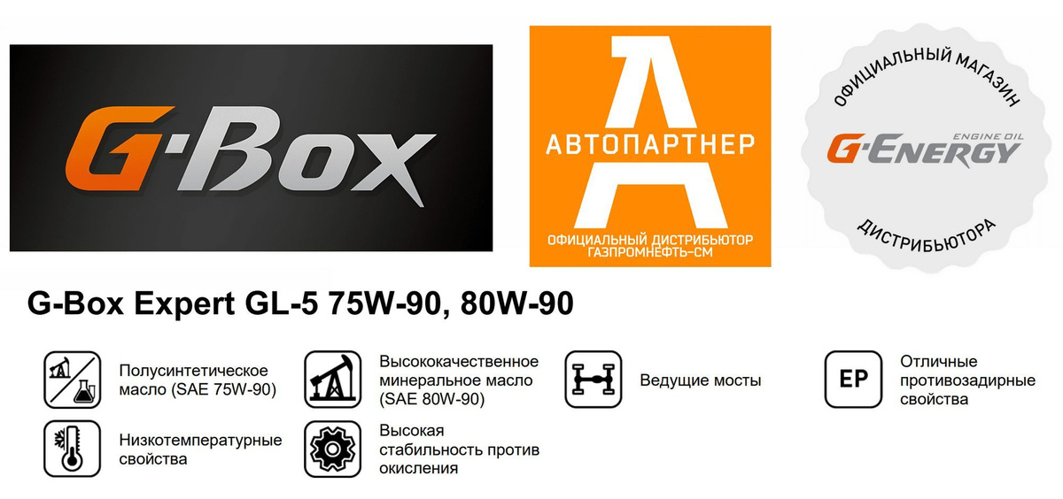 Инфографика G-Box Expert GL-5 80W-90