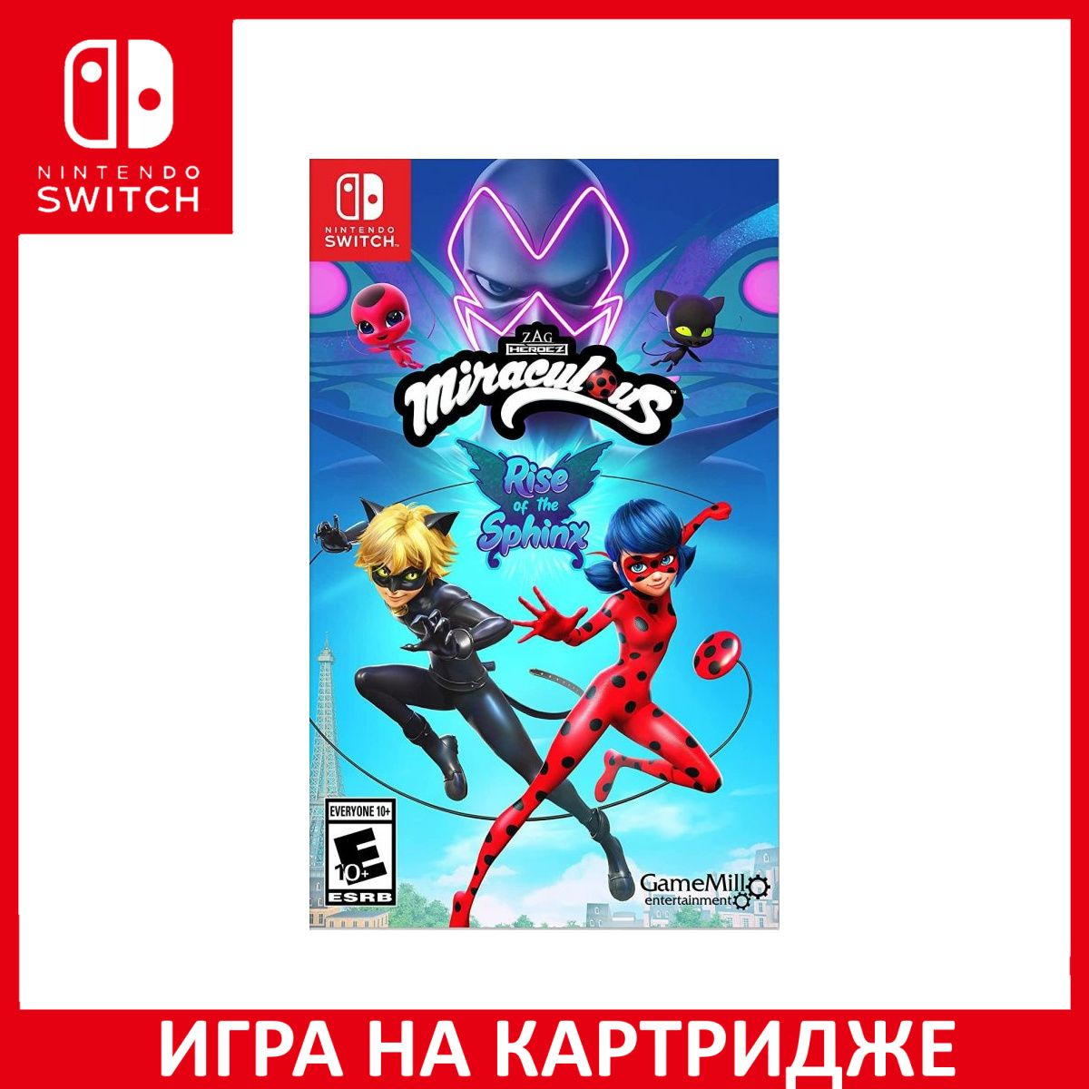 Игра на Картридже Miraculous: Rise of the Sphinx (Леди Баг и Супер-Кот) (Switch)