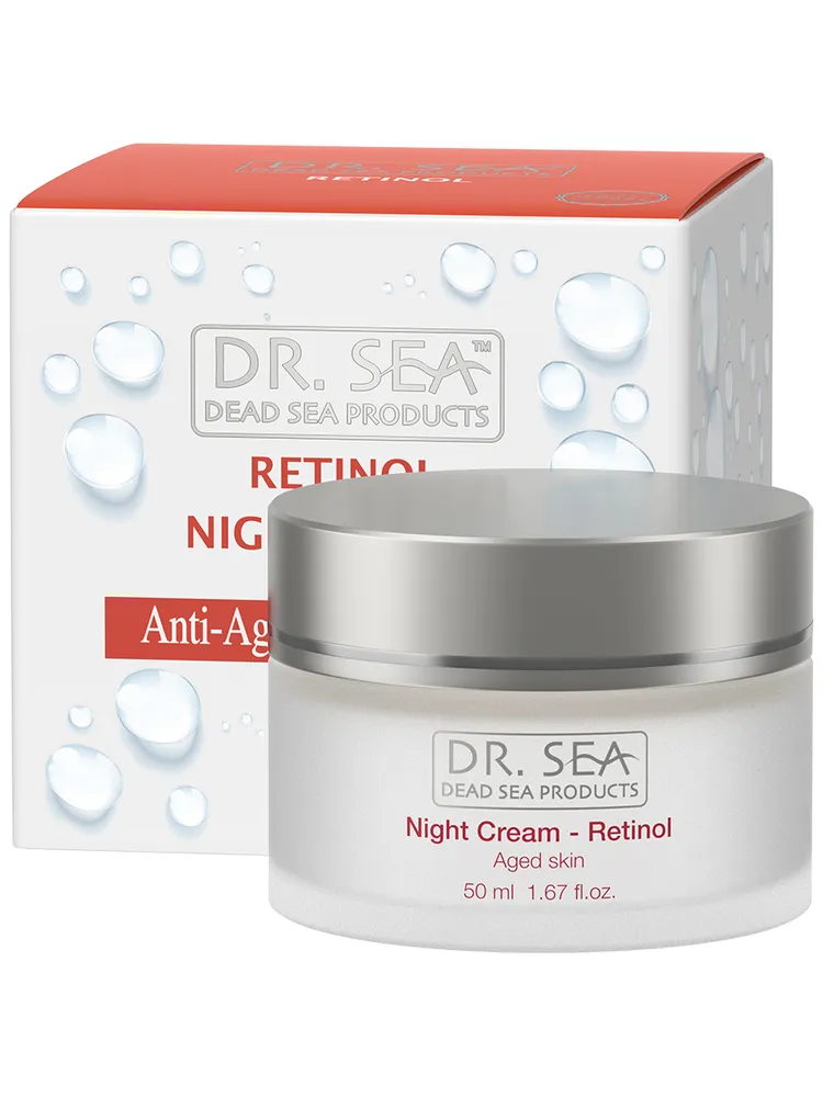 Dr. Sea / Антивозрастной омолаживающий ночной крем с ретинолом и минералами Мертвого моря. Лифтинг уход, #1