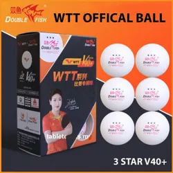Мяч для настольного тенниса DOUBLE FISH 40+ WTT 3-зв. (упак-6 шт) V111F (черная коробка) Похожие товары