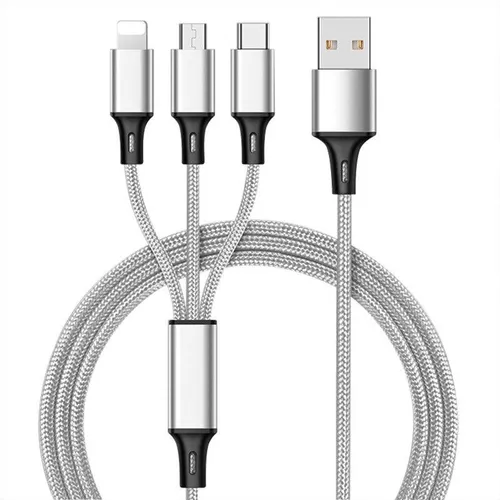 Кабель для мобильных устройств Apple Lightning/USB 2.0 Type-A, 1.2 м, серебристый