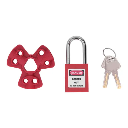 Пневматический замок безопасности для газового баллона, быстросъемный, с навесным замком, для изоляц