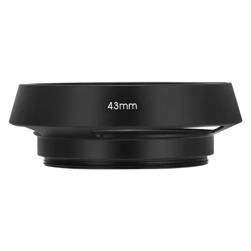 Металлический ажурный бленда для объектива камеры, универсальная (43 мм)