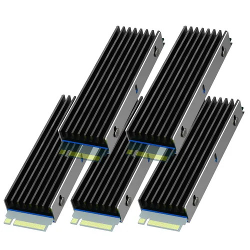 Радиатор GLOTRENDS HS22x70x6 Радиатор x5 SSD с термопрокладкой для твердотельного накопителя M.2 228