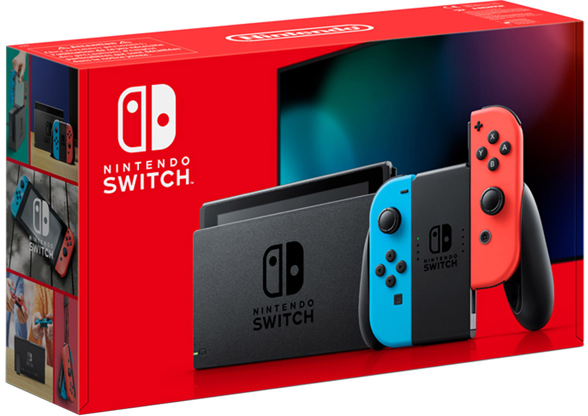 Игровая консоль Nintendo Switch, красный, синий купить на OZON по