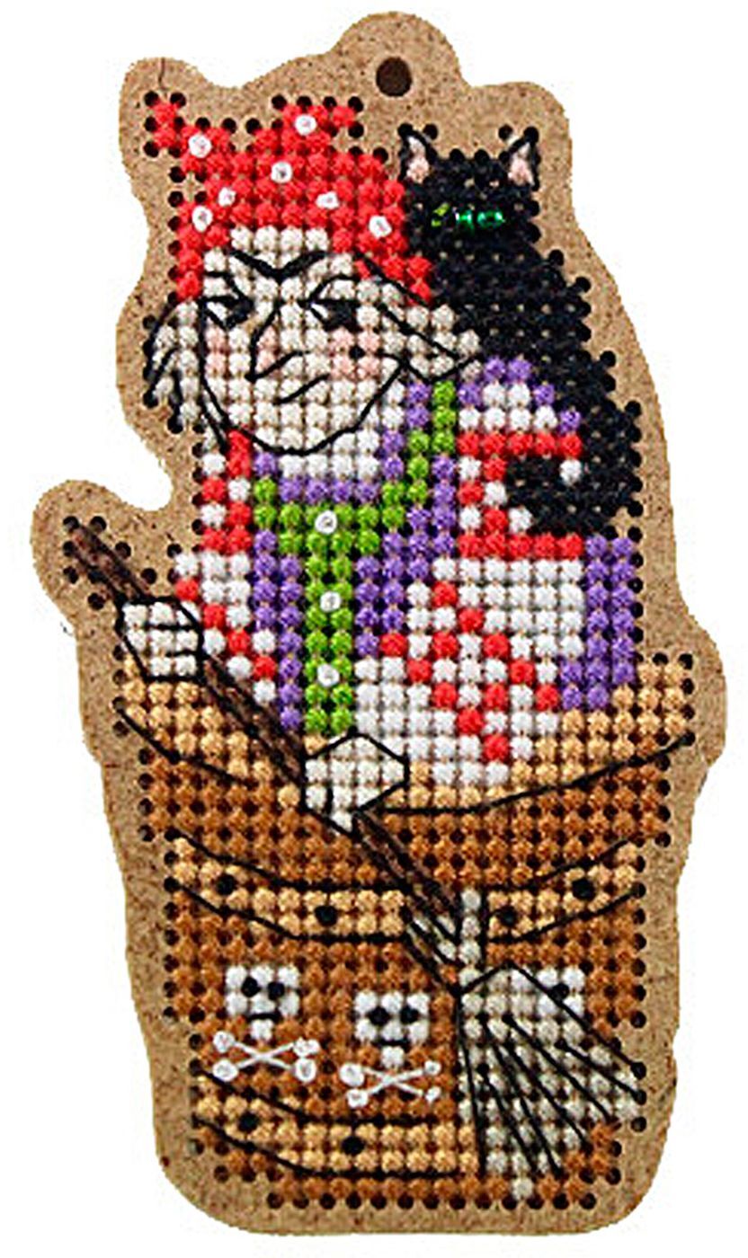 Предпросмотр схемы вышивки Бабы Яги, вариант 2